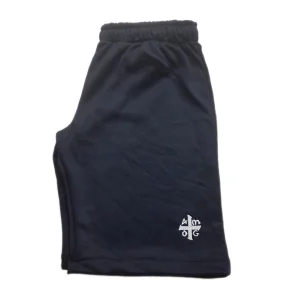 Bermuda friza deportiva rústica azul