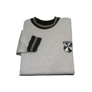 Buzo friza gris melange