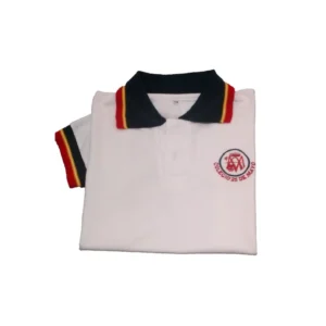 Chomba piqué blanco mangas cortas -OFERTA-