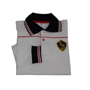 Chomba piqué blanco mangas largas