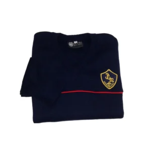 Pullover azul con vivo