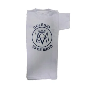 Remera jersey blanco mangas cortas -NUEVO-
