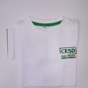 Remera piqué blanco mangas cortas -NUEVO-