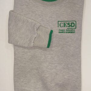 Buzo friza gris melange