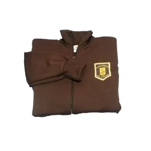 Campera frisa deportiva rústica marrón