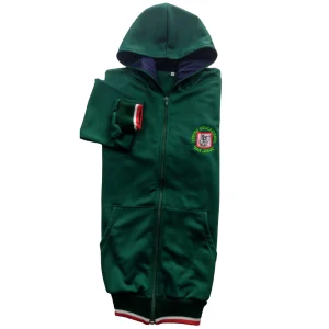 Canguro frisa deportiva verde