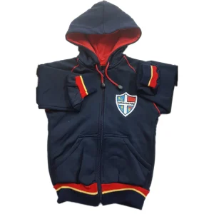 Canguro frisa deportiva azul