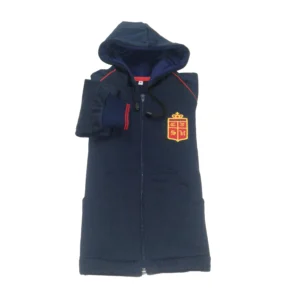 Canguro frisa deportiva azul