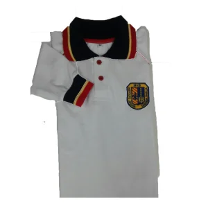 Chomba piqué blanco mangas largas