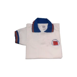 Chomba piqué blanco mangas cortas -OFERTA-