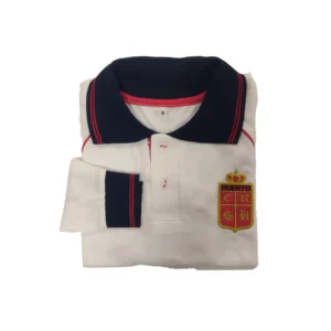 Chomba piqué blanco mangas largas