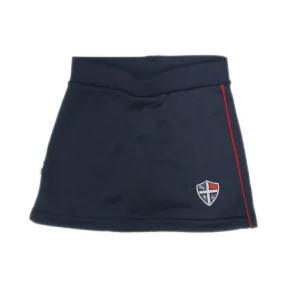 Pollera con calza friza deportiva rústica azul