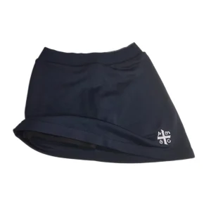 Pollera con calza friza deportiva rústica azul