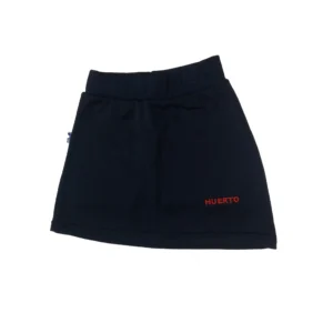 Pollera con calza friza deportiva rústica azul