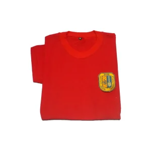 Remera piqué rojo mangas cortas -OFERTA-