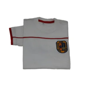 Remera pique blanco mangas cortas - OFERTA-