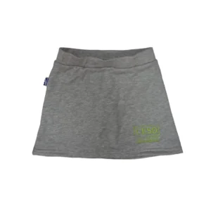 Pollera con calza frisa rustica gris -NUEVO-