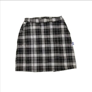 Pollera con calza poliviscosa escocés